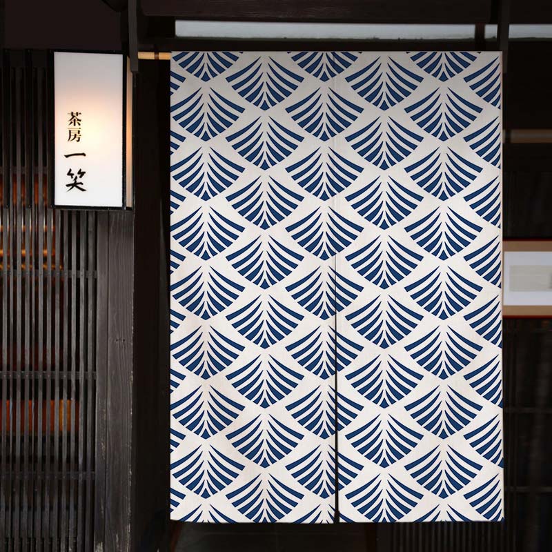 Waves Texture Japanese Noren D - Noren Curtain Doorway ulasan dan harga