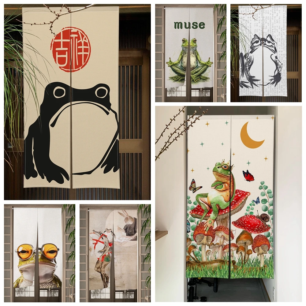 Japanese Door Curtain Frog Car - Noren Curtain Doorway ulasan dan harga
