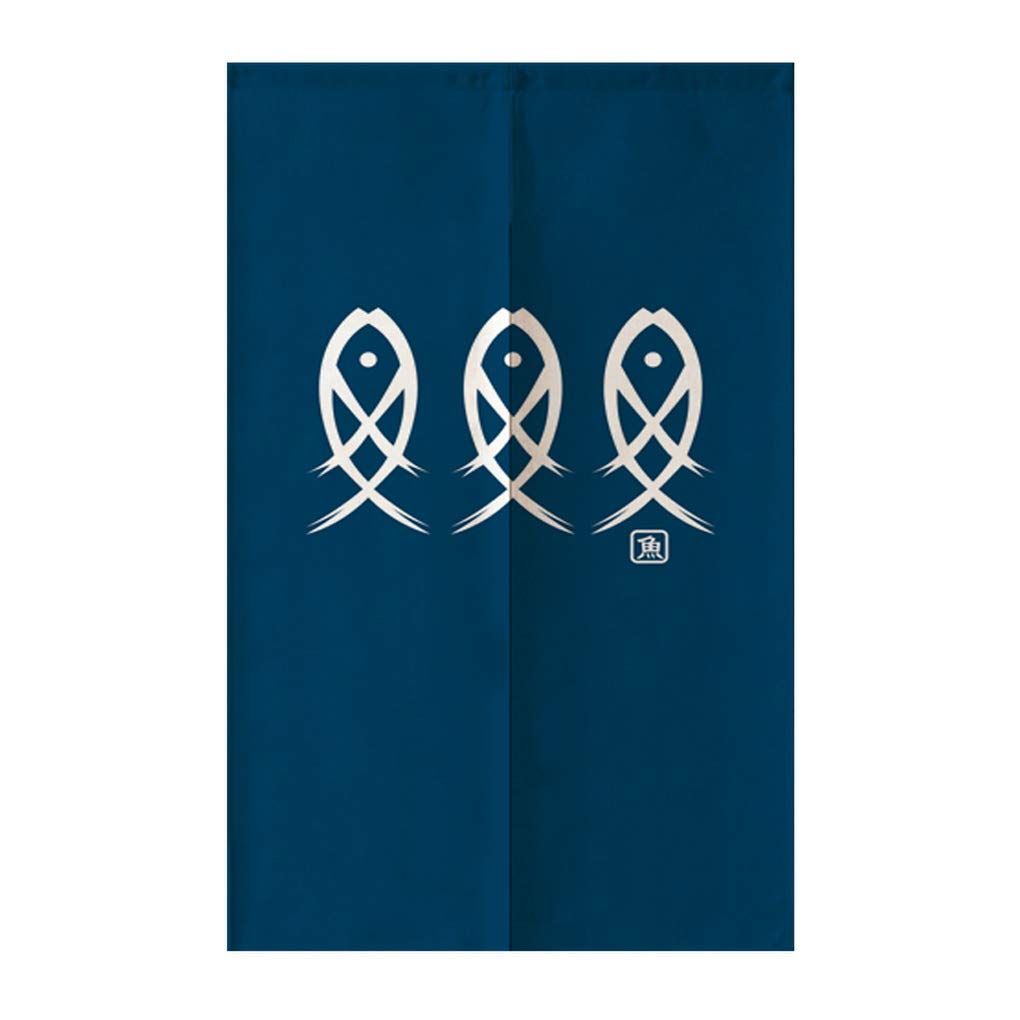 Ancient Character Fish Japanes - Noren Curtain Doorway ulasan dan harga